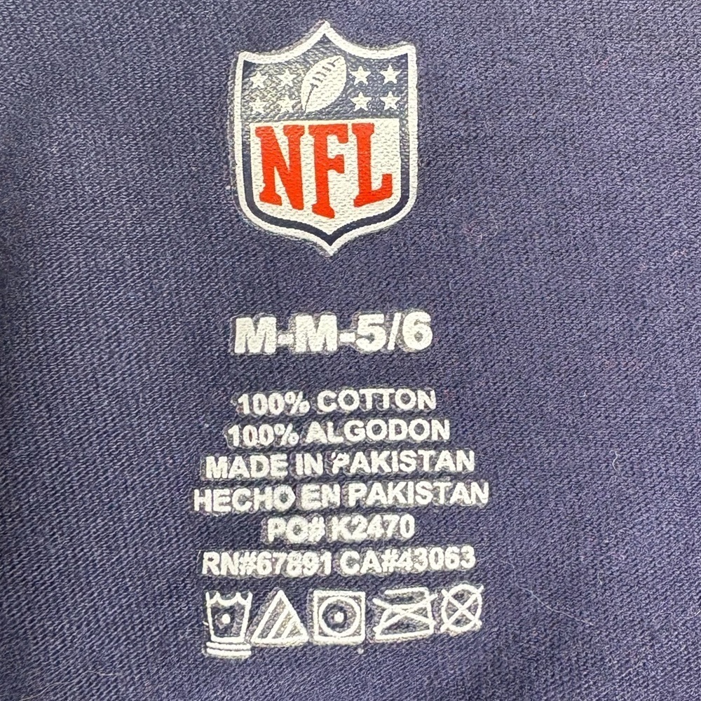 NFL Kids Navy New England Patriots Graphic Tee | Size M - Picture 2 of 5